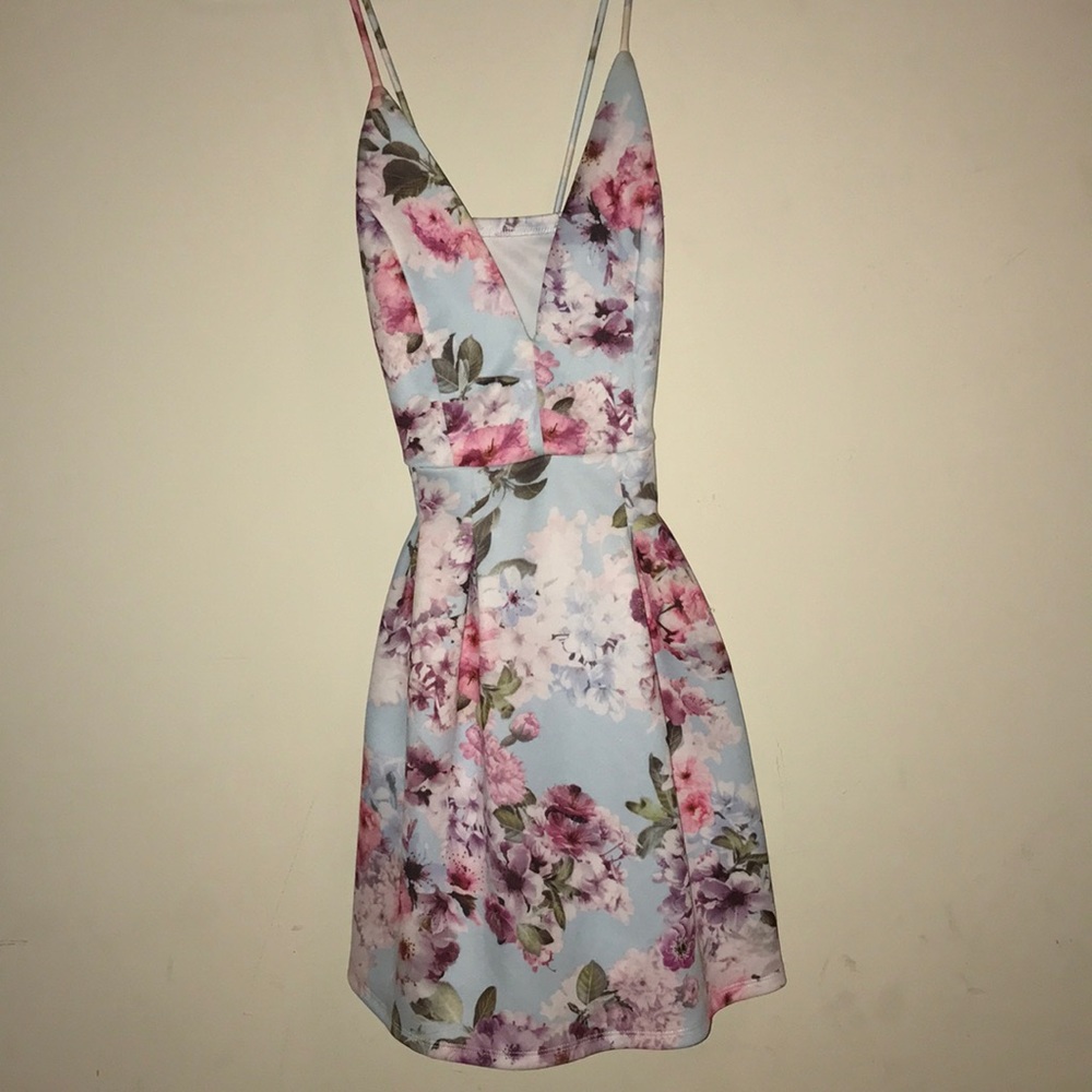 FIT AND FLARE  FLORAL DRESS